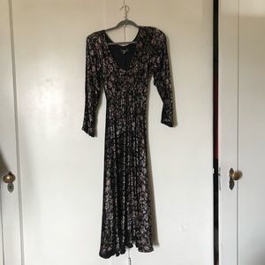 Velvet Floral dress